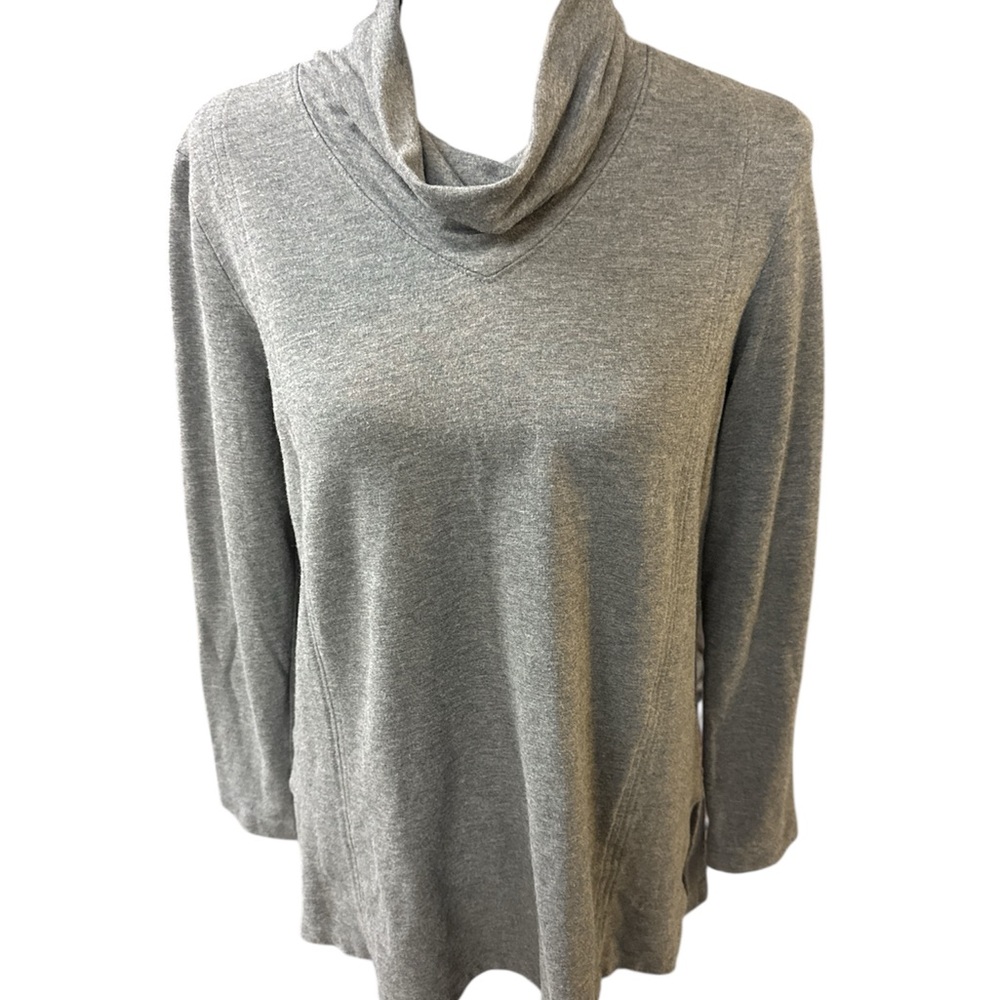 Pure Jill Gray Turtleneck Sweater